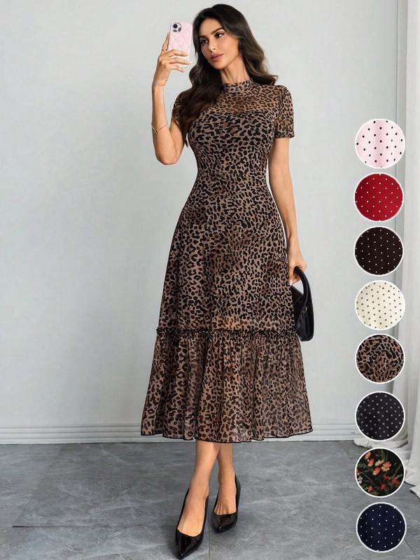 Vestido Leopardo Mía con Tul