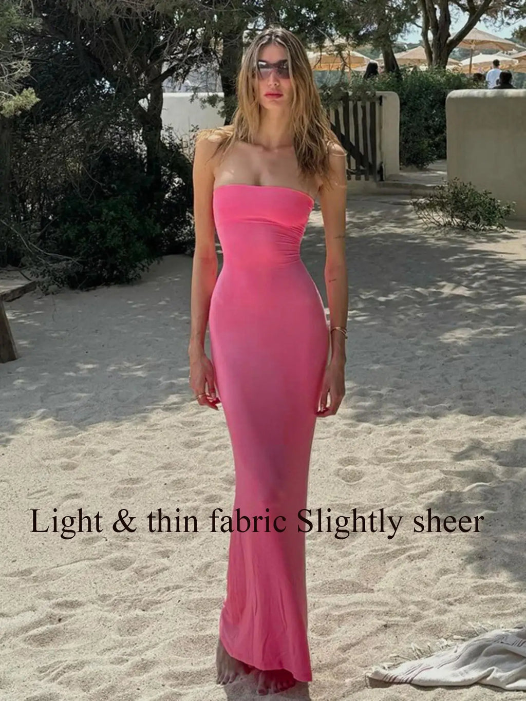 Vestido Strapless Luna Largo