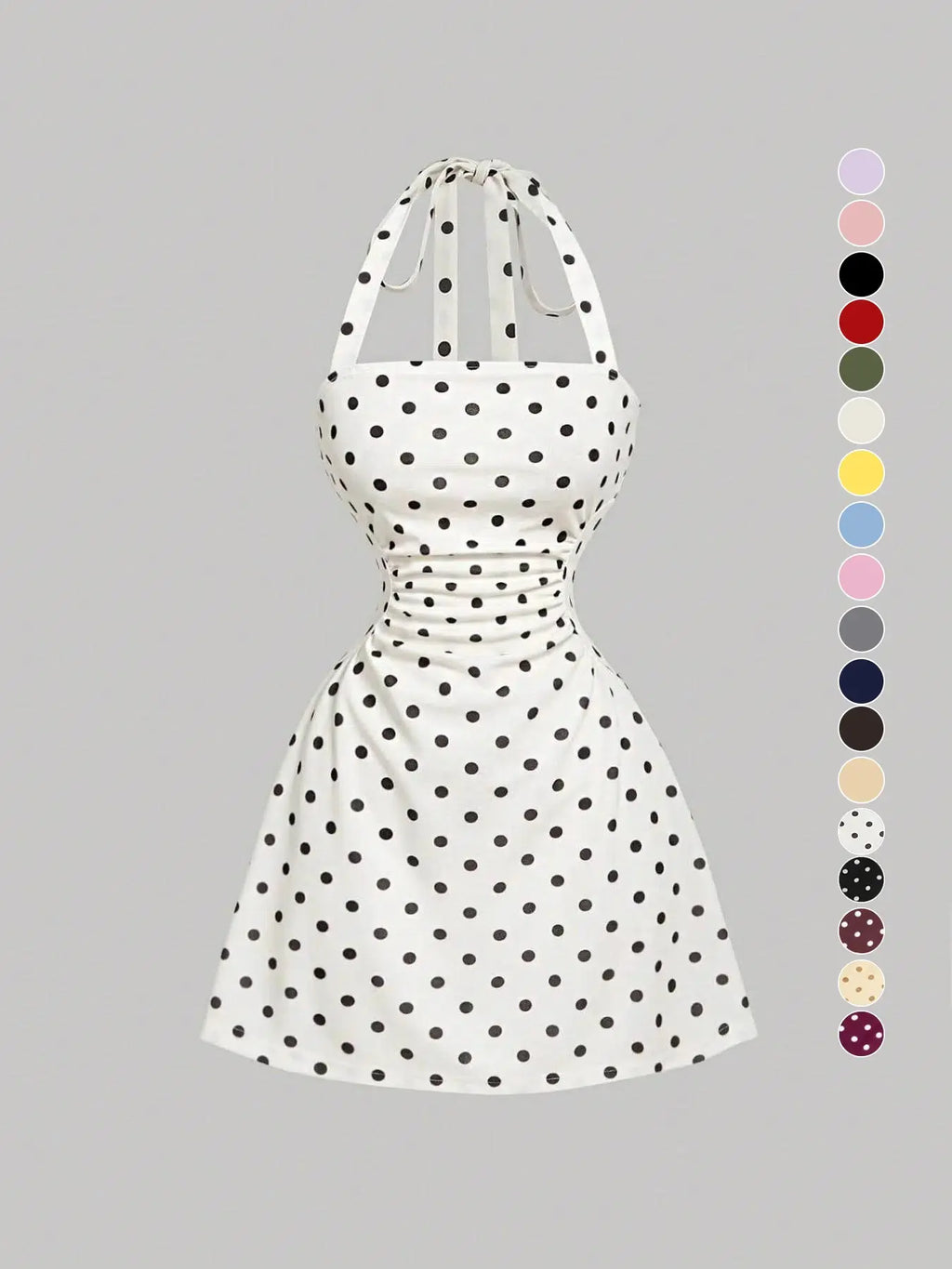 Vestido Halter Sofía con Lazo